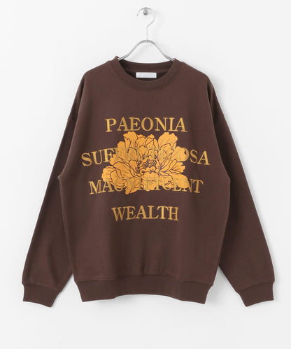 植物圖案圓領衛衣