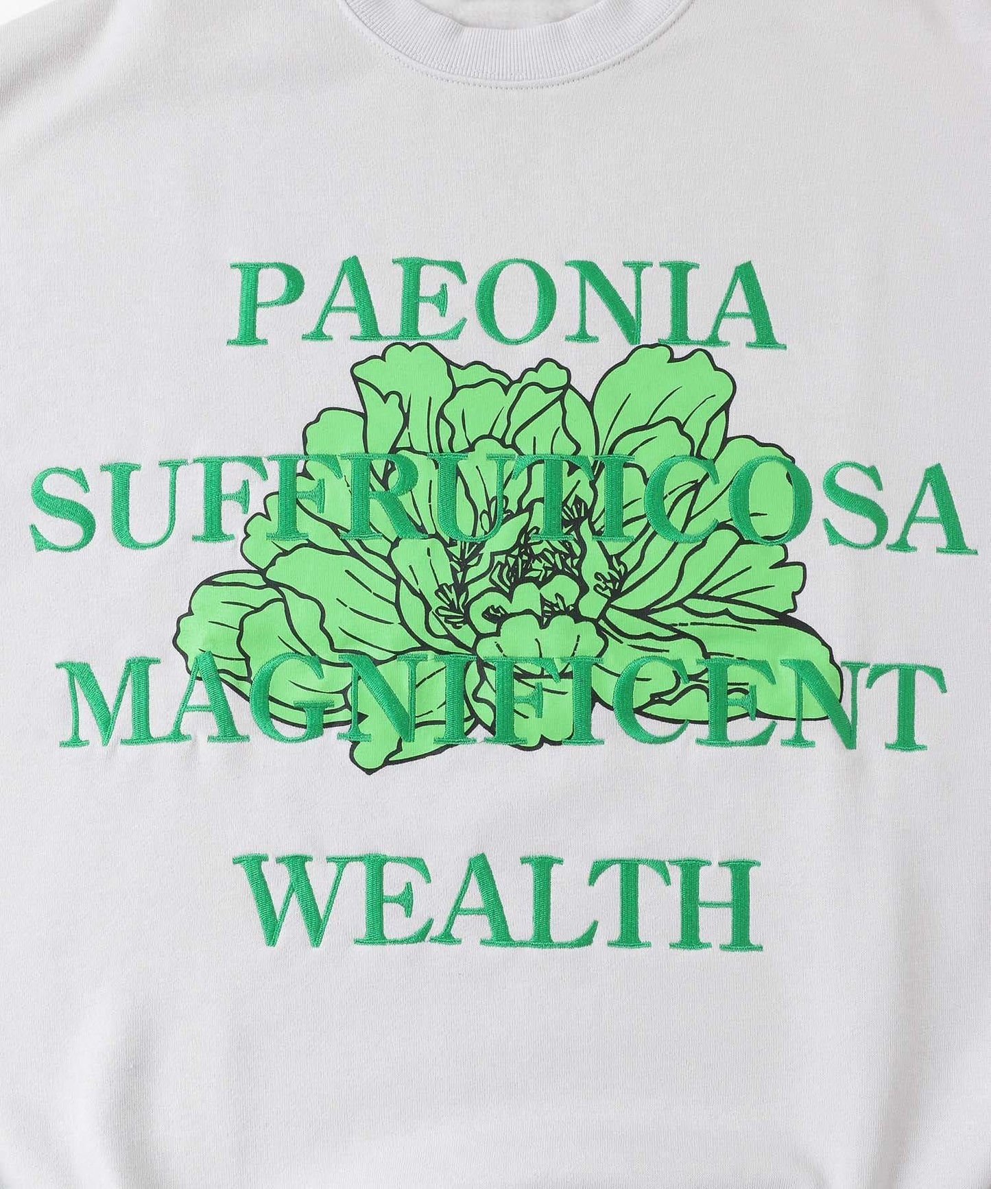 植物圖案圓領衛衣