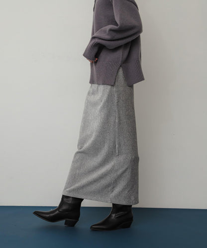 亮片燈芯絨修身半身裙