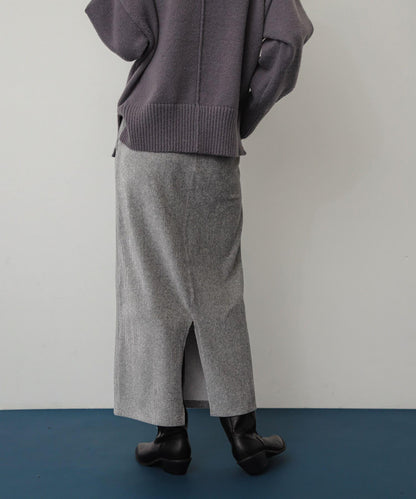 亮片燈芯絨修身半身裙