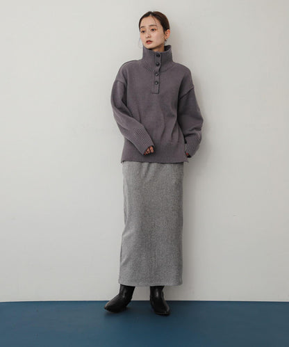 亮片燈芯絨修身半身裙