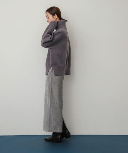 亮片燈芯絨修身半身裙