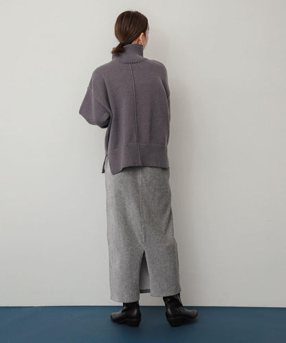 亮片燈芯絨修身半身裙