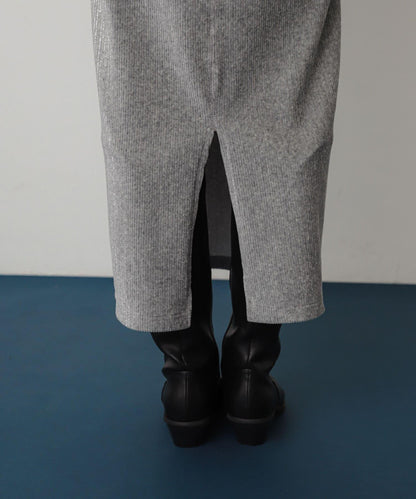 亮片燈芯絨修身半身裙