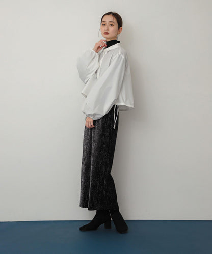 亮片燈芯絨修身半身裙