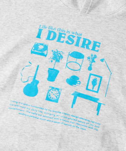 傢俱圖案連帽衛衣