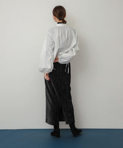 亮片燈芯絨修身半身裙