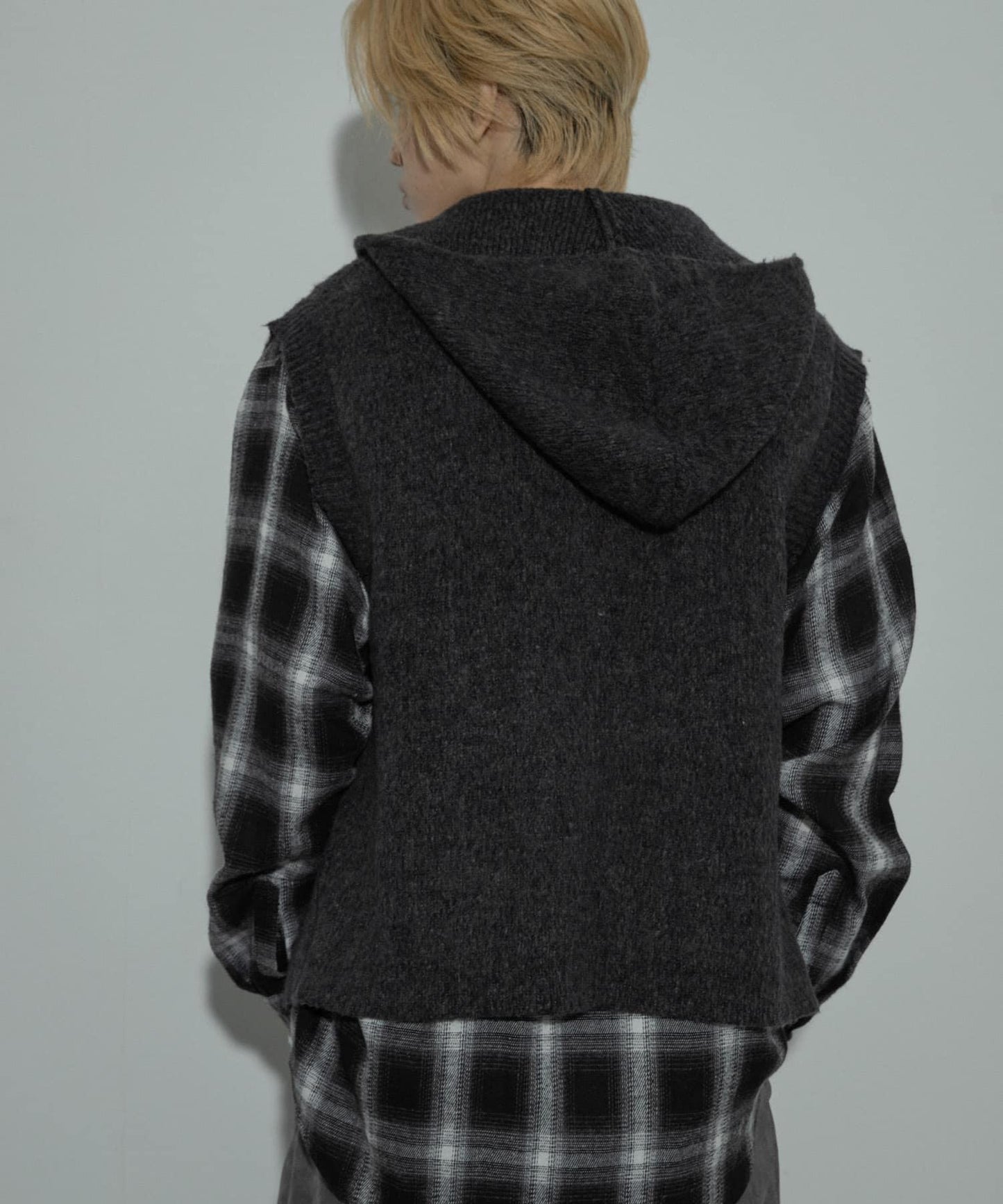 可水洗毛絨連帽背心