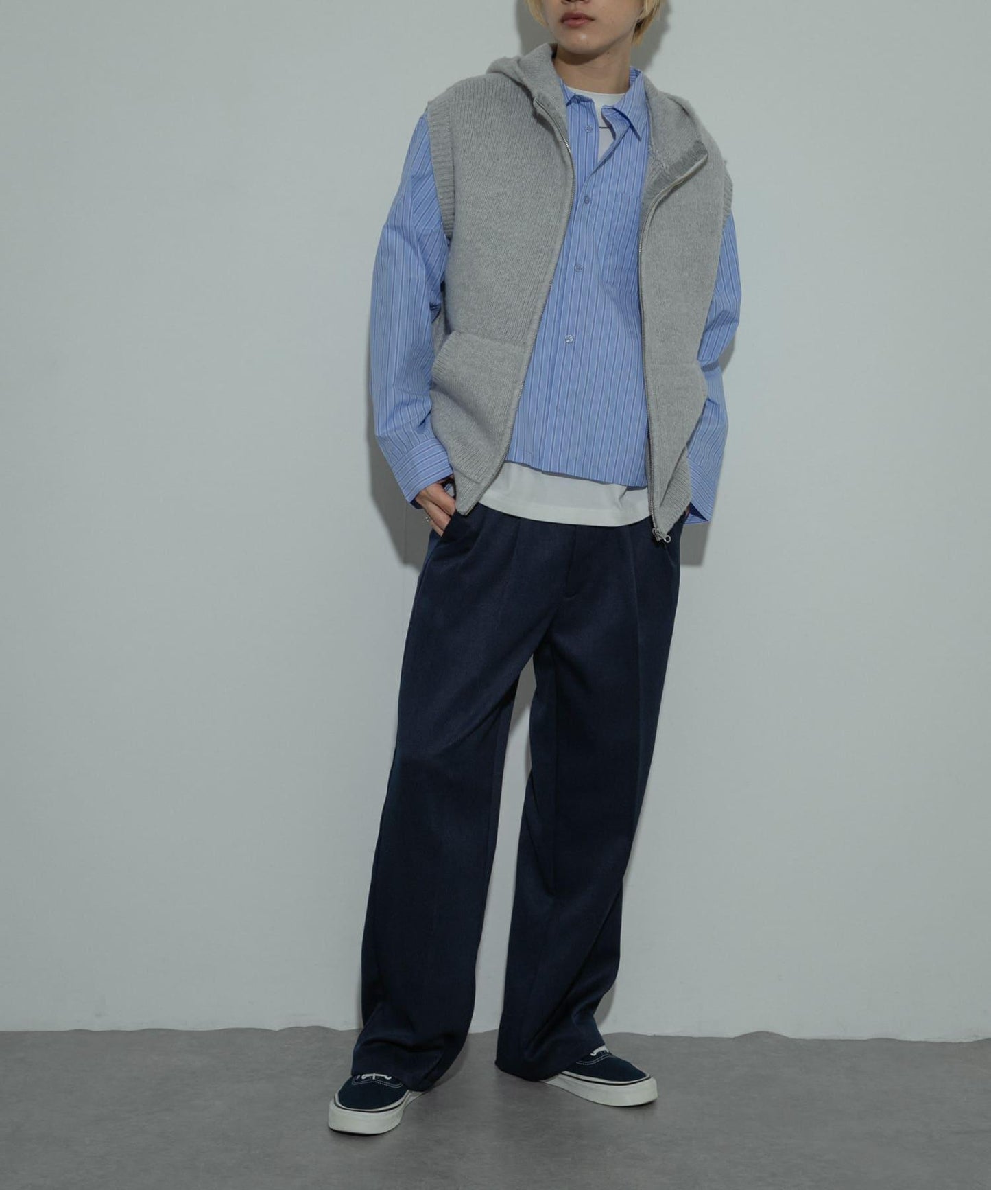 可水洗毛絨連帽背心