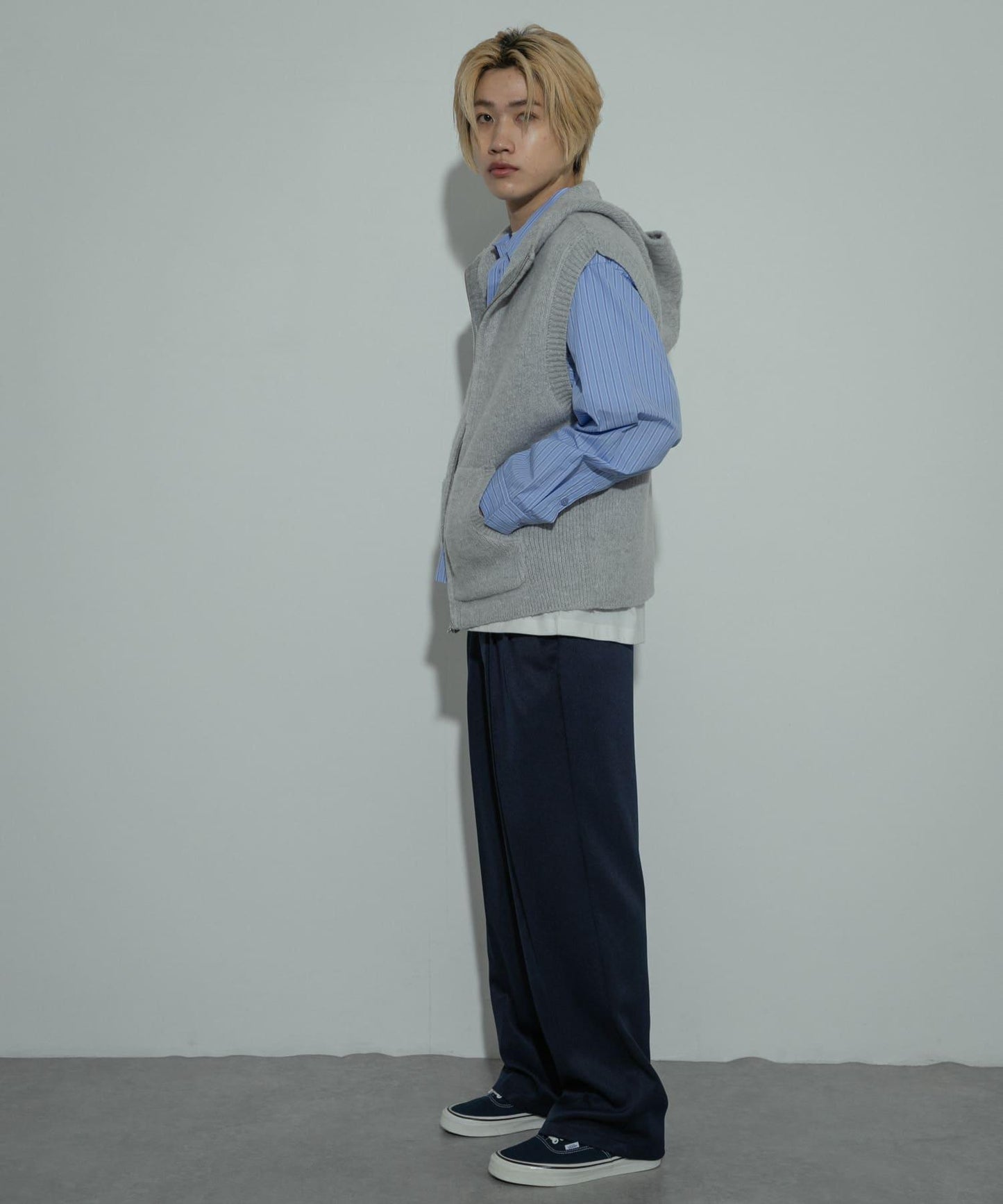 可水洗毛絨連帽背心