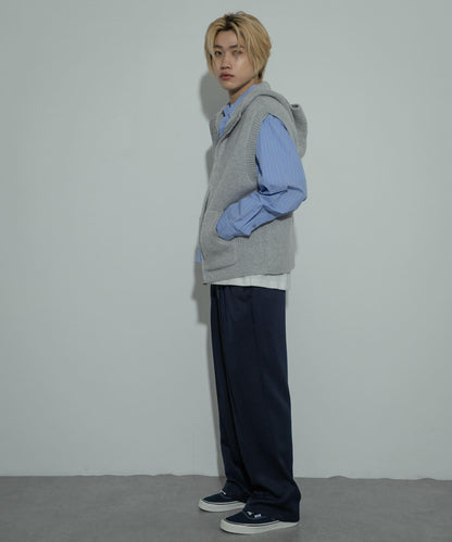 可水洗毛絨連帽背心