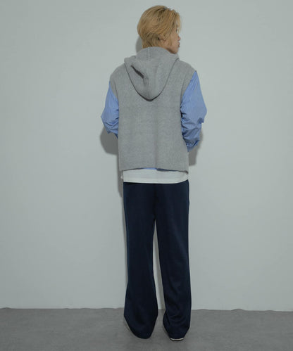 可水洗毛絨連帽背心