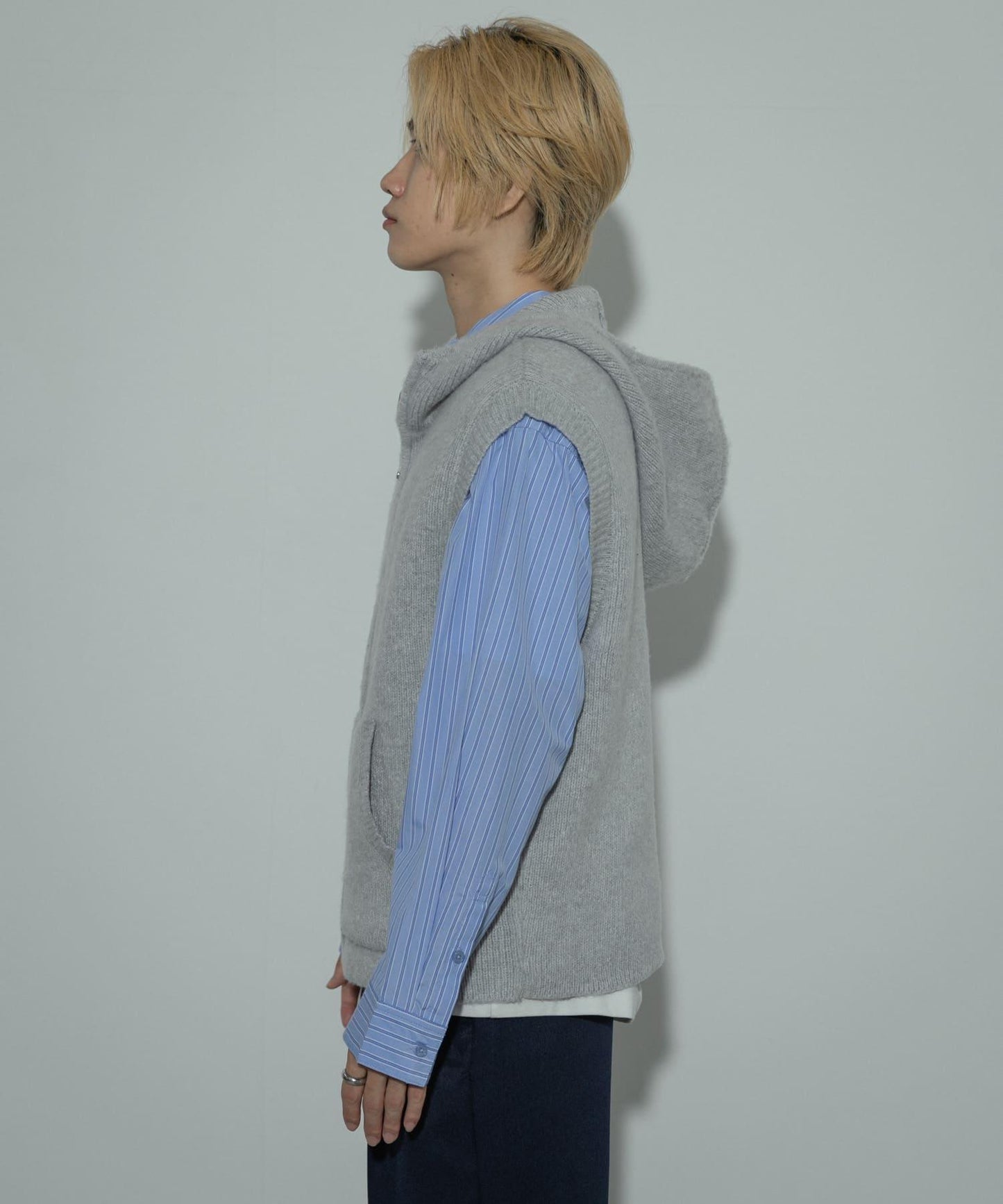 可水洗毛絨連帽背心