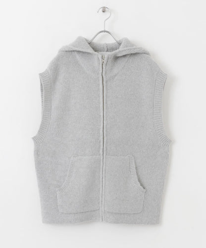 可水洗毛絨連帽背心