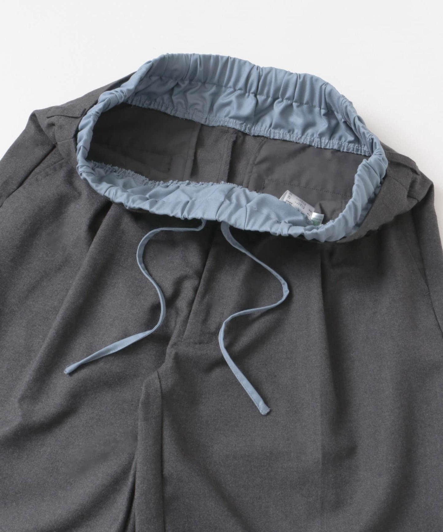 羊毛感假兩件西裝褲