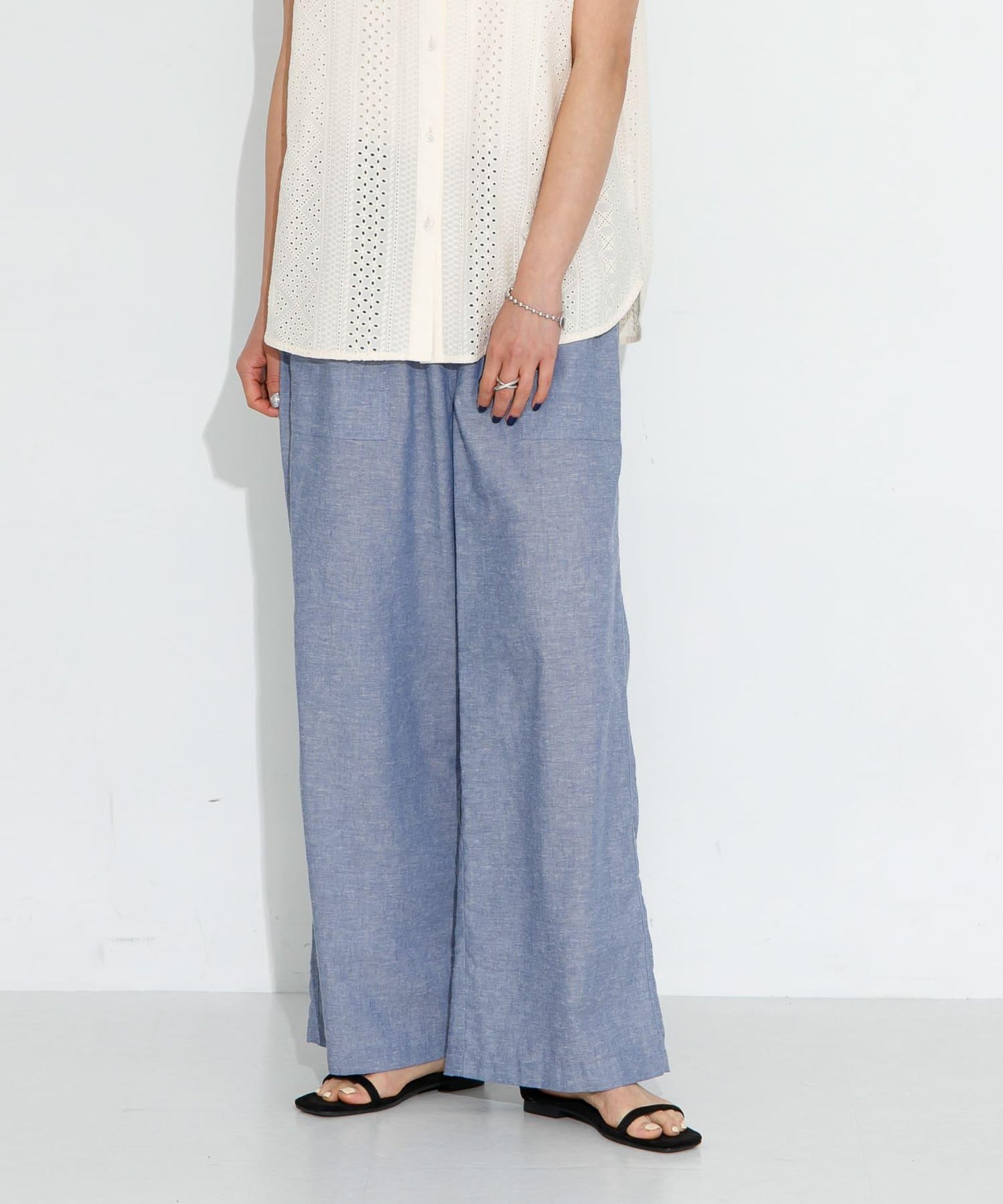 UR TECH高機能亞麻混工裝休閒褲