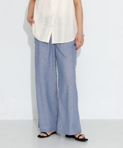 UR TECH高機能亞麻混工裝休閒褲