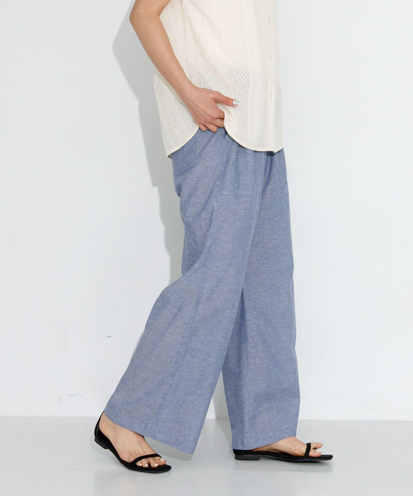 UR TECH高機能亞麻混工裝休閒褲