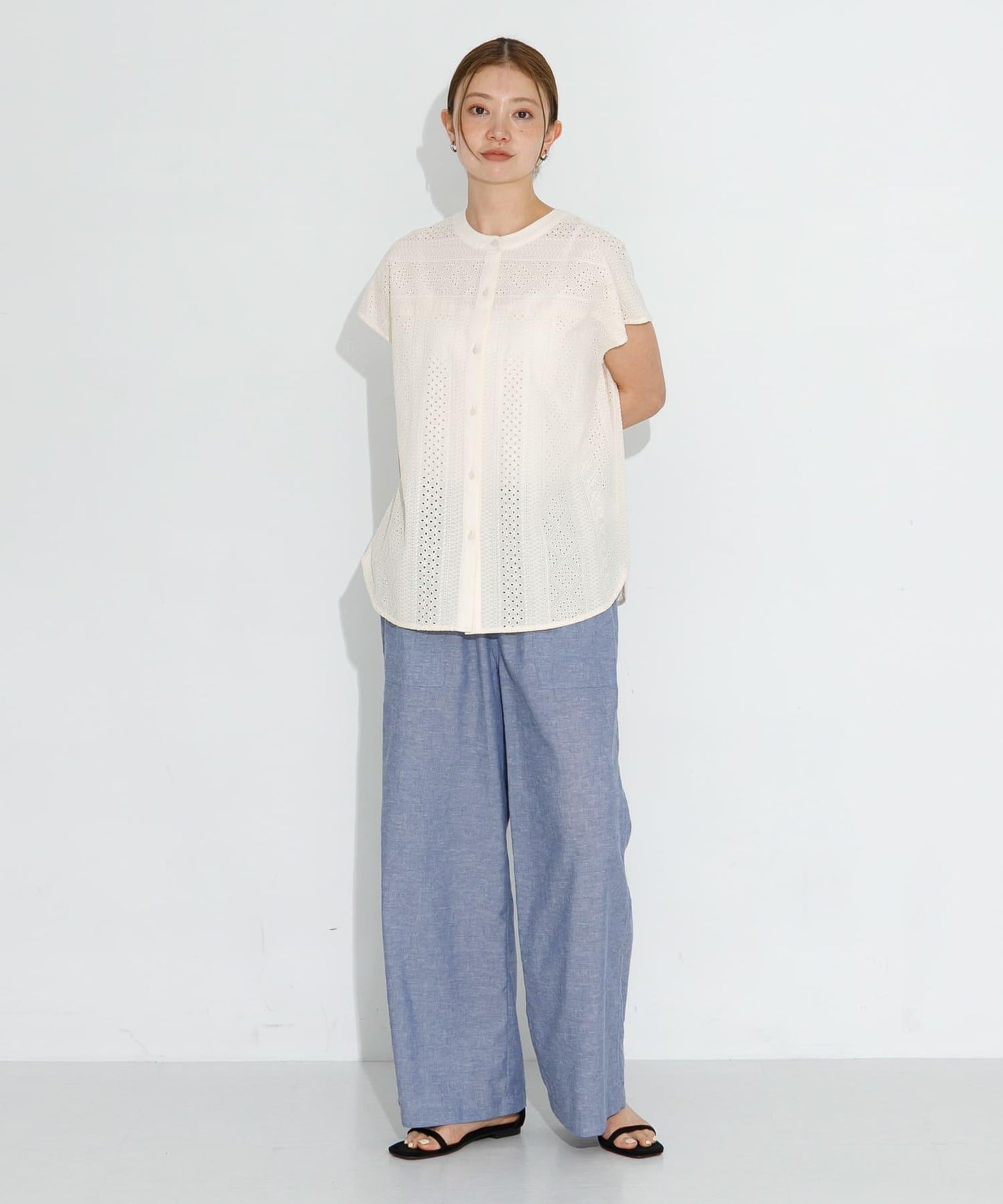 UR TECH高機能亞麻混工裝休閒褲