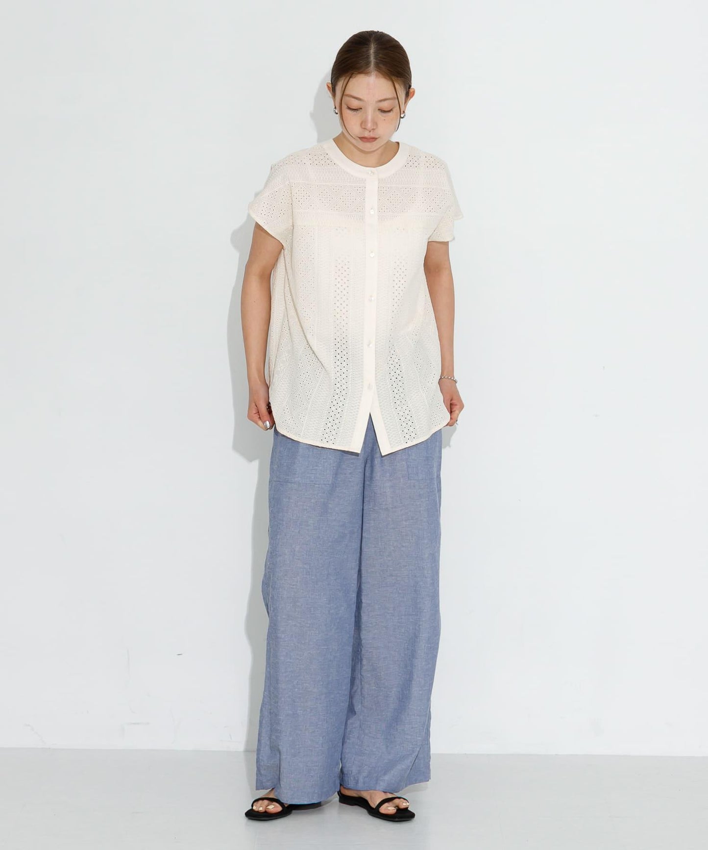 UR TECH高機能亞麻混工裝休閒褲