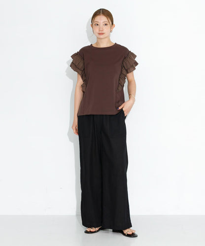 UR TECH高機能亞麻混工裝休閒褲