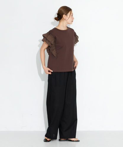 UR TECH高機能亞麻混工裝休閒褲