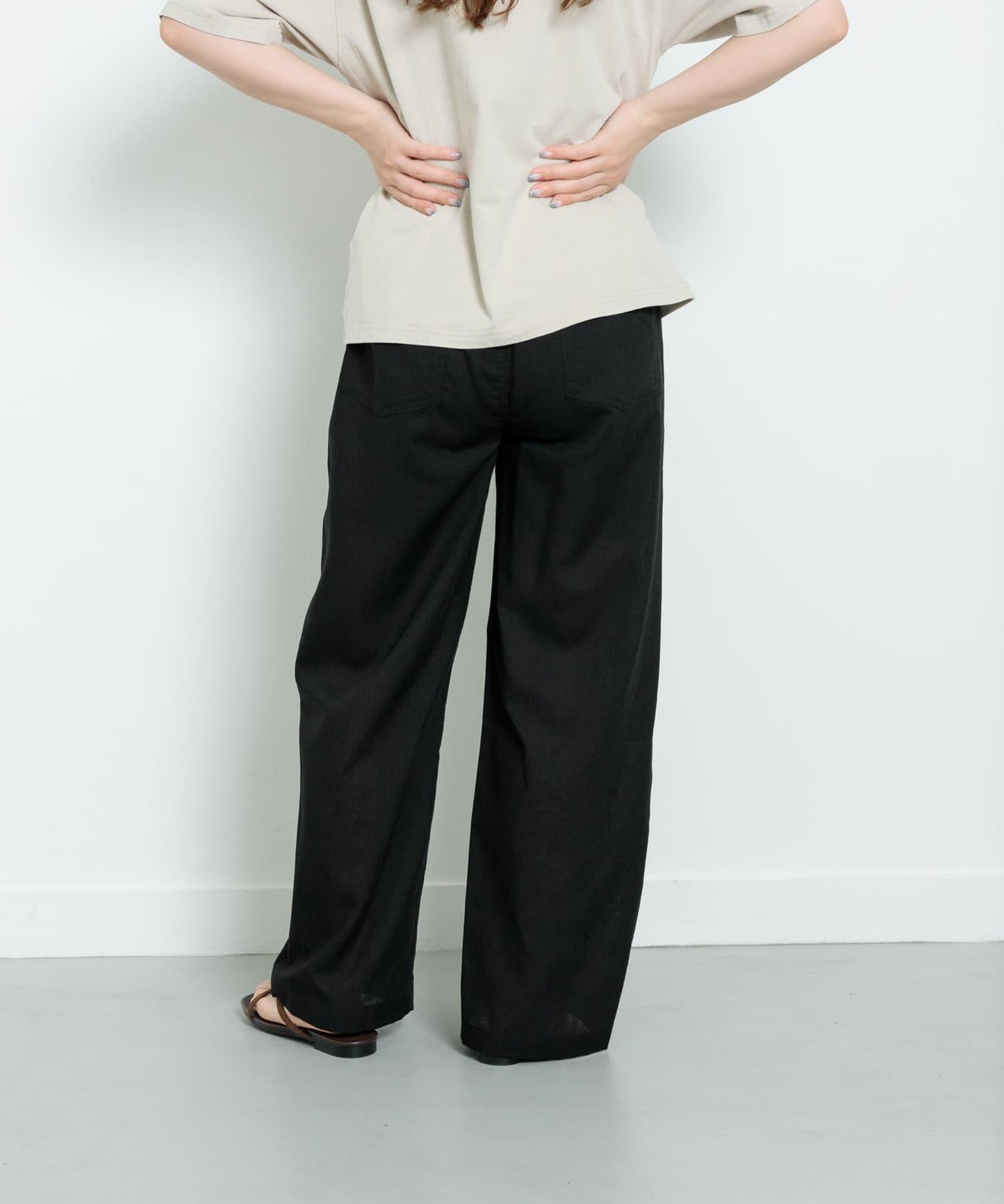 UR TECH高機能亞麻混工裝休閒褲