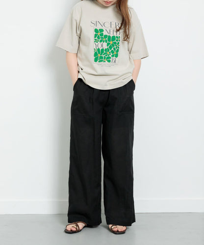 UR TECH高機能亞麻混工裝休閒褲