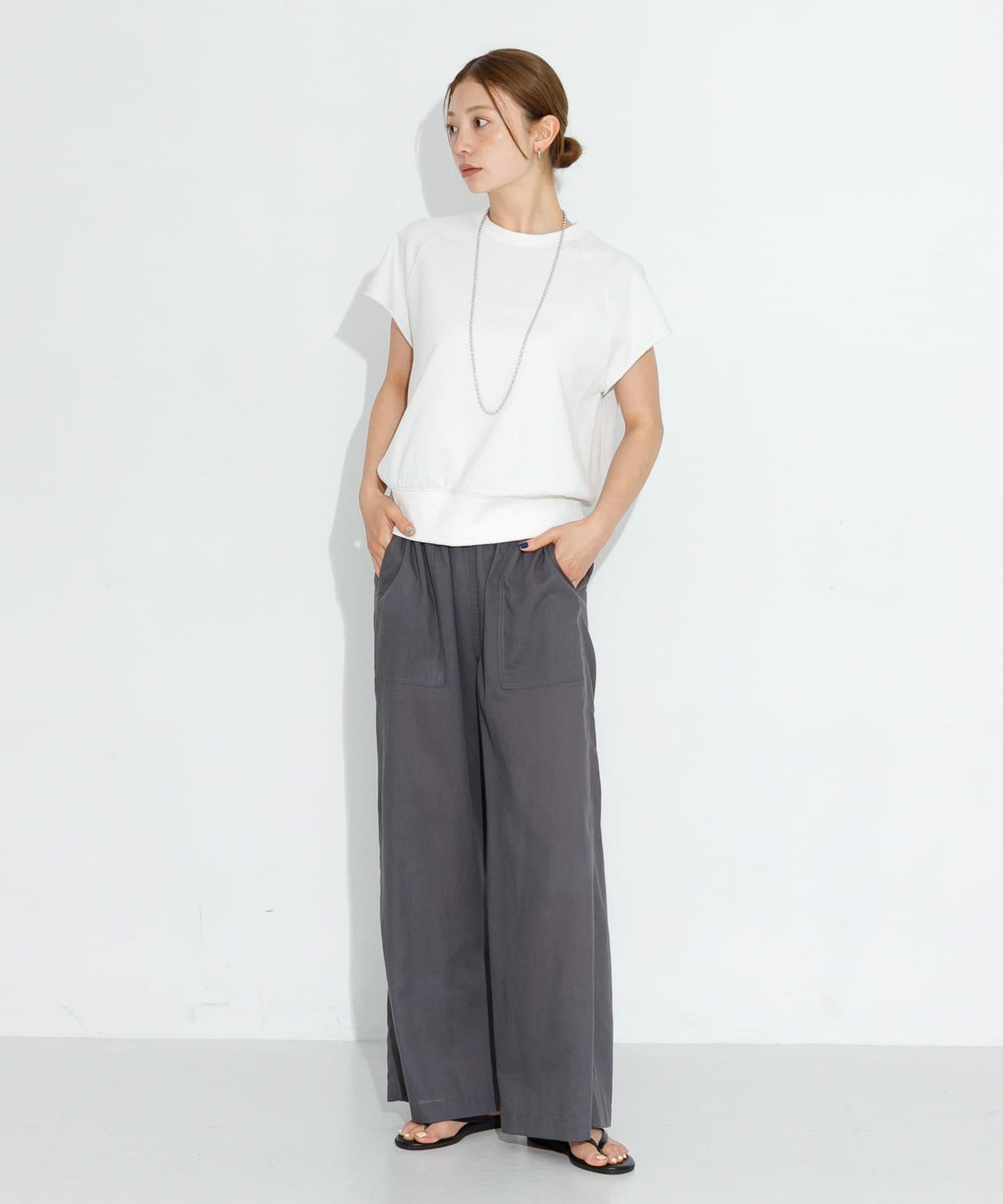 UR TECH高機能亞麻混工裝休閒褲