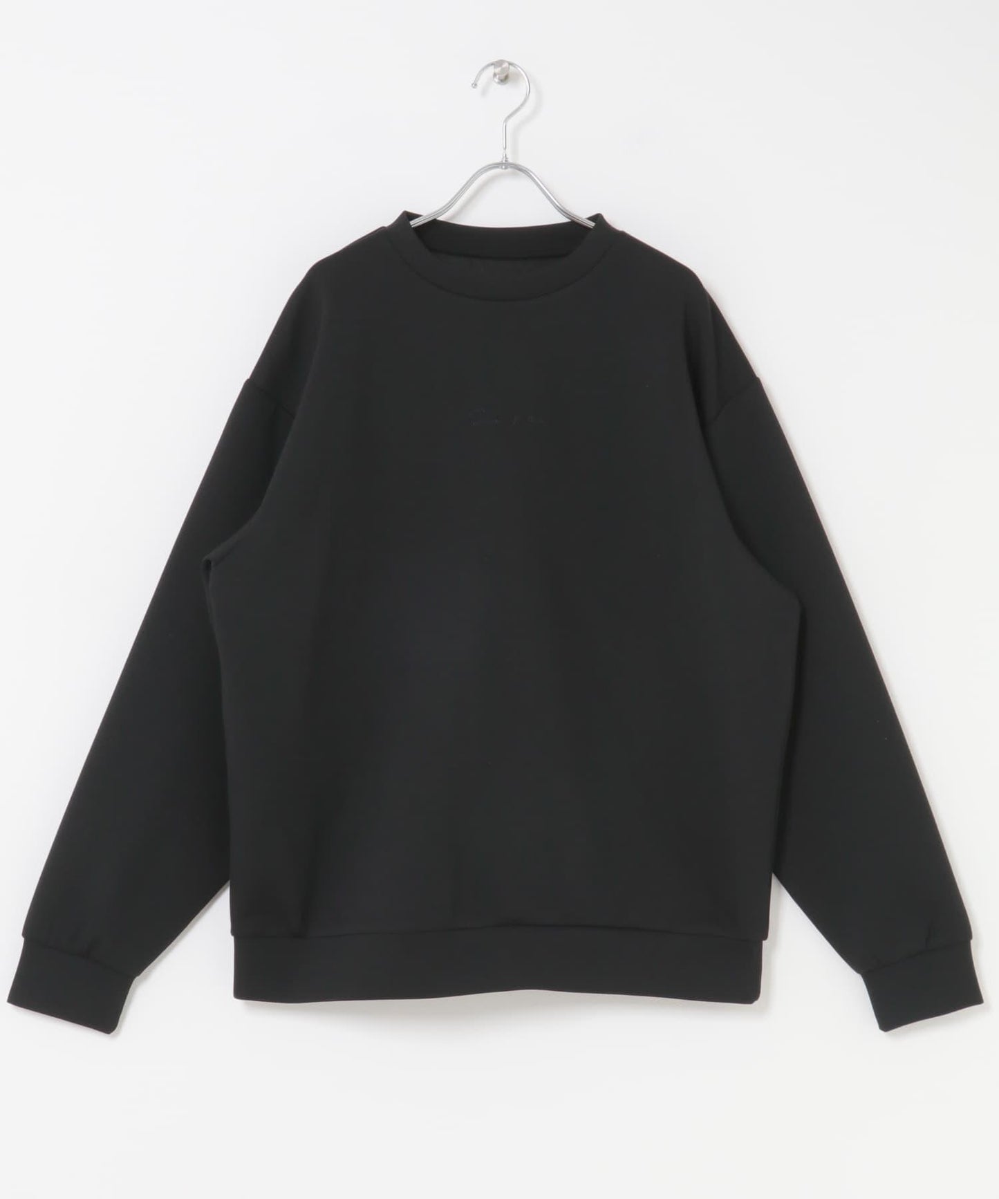 箱型針織圓領衛衣