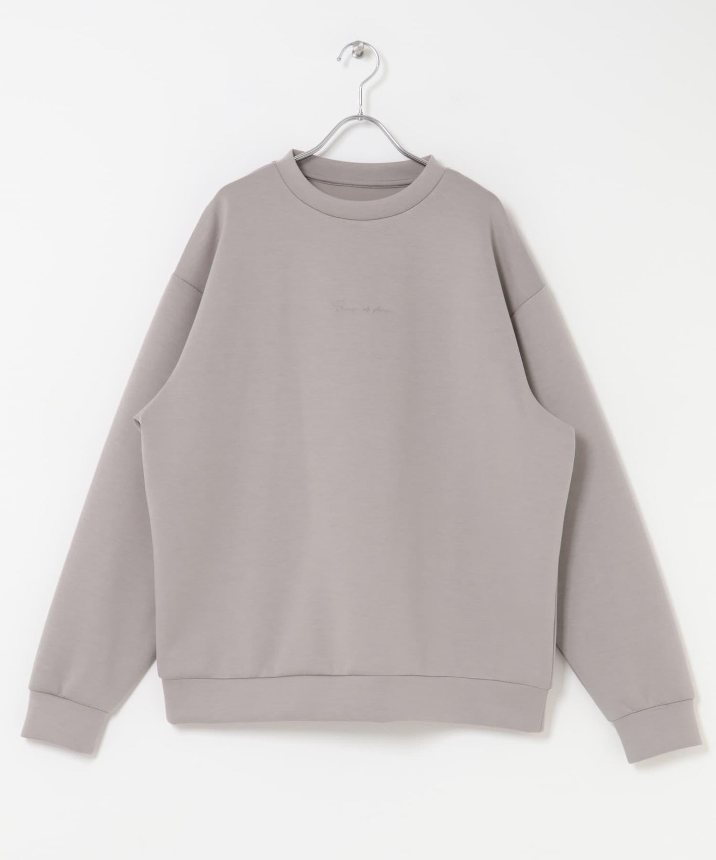 箱型針織圓領衛衣