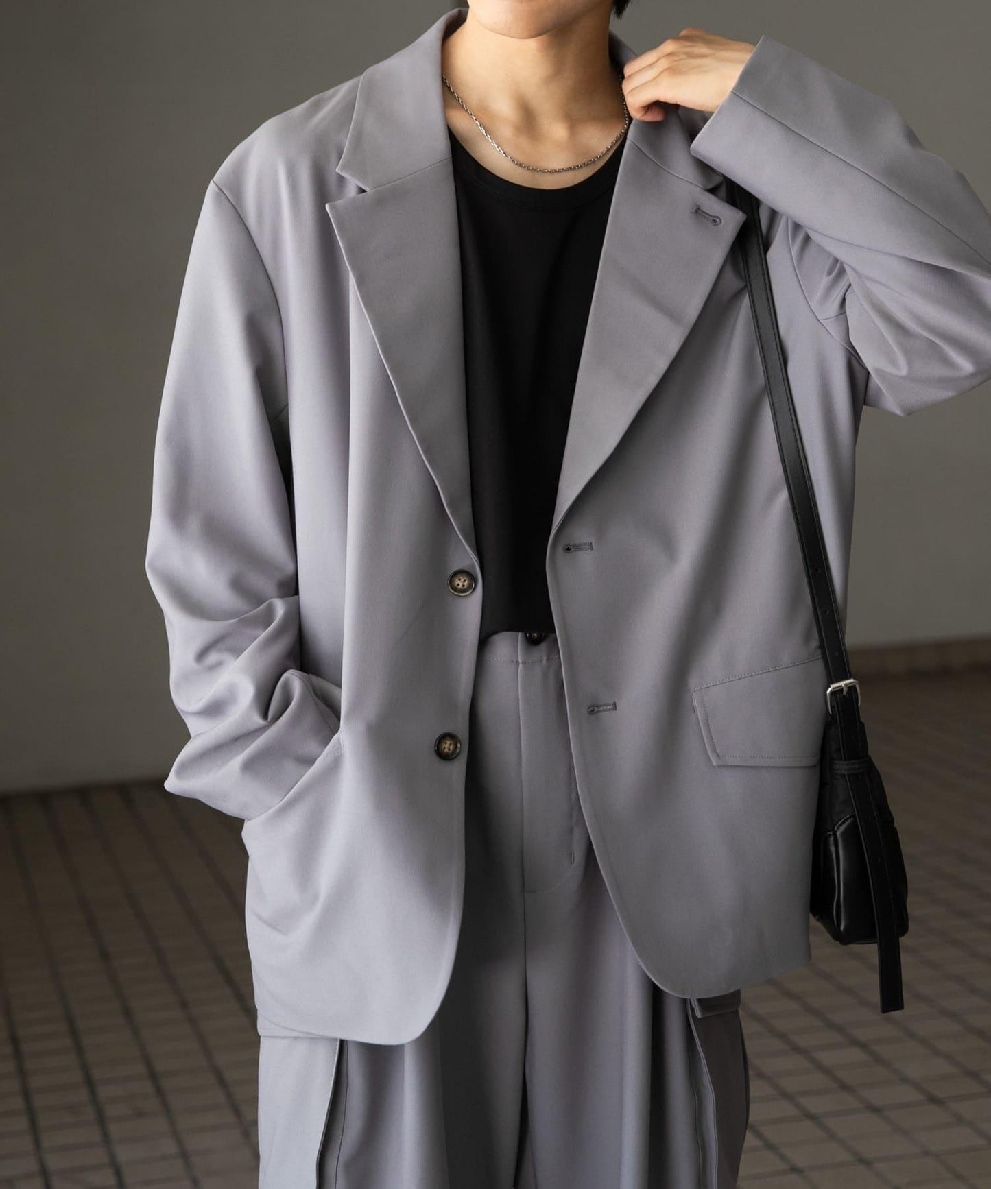 可搭配套裝單品 單排扣寬鬆西裝外套