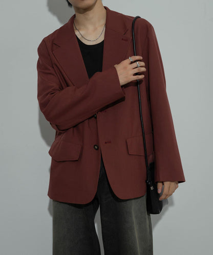 可搭配套裝單品 單排扣寬鬆西裝外套