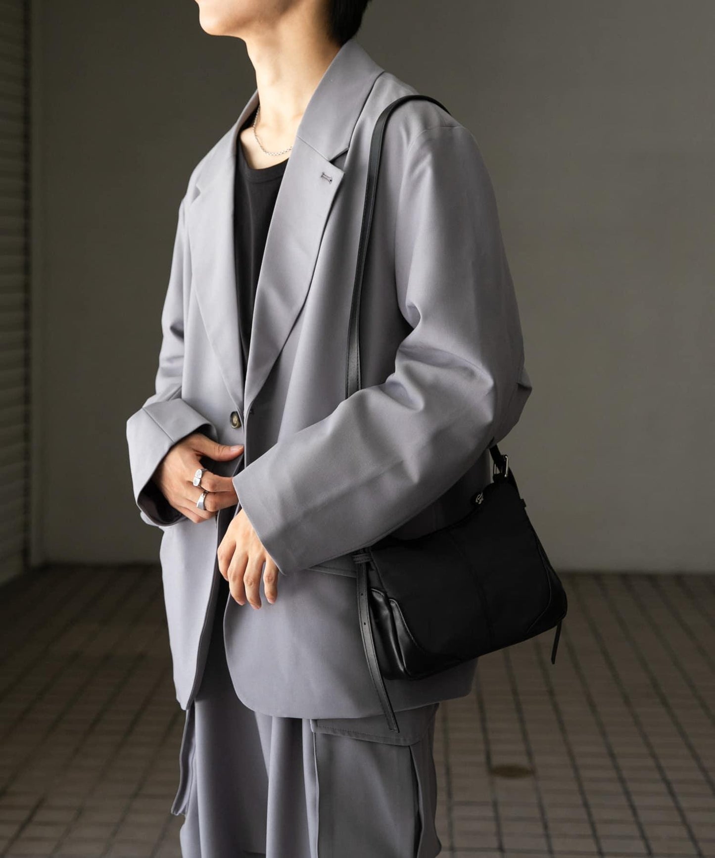 可搭配套裝單品 單排扣寬鬆西裝外套