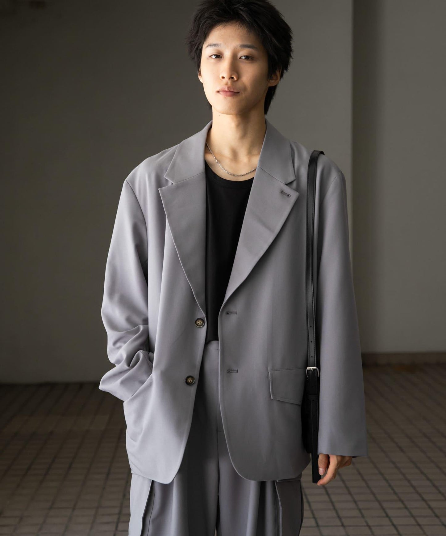 可搭配套裝單品 單排扣寬鬆西裝外套