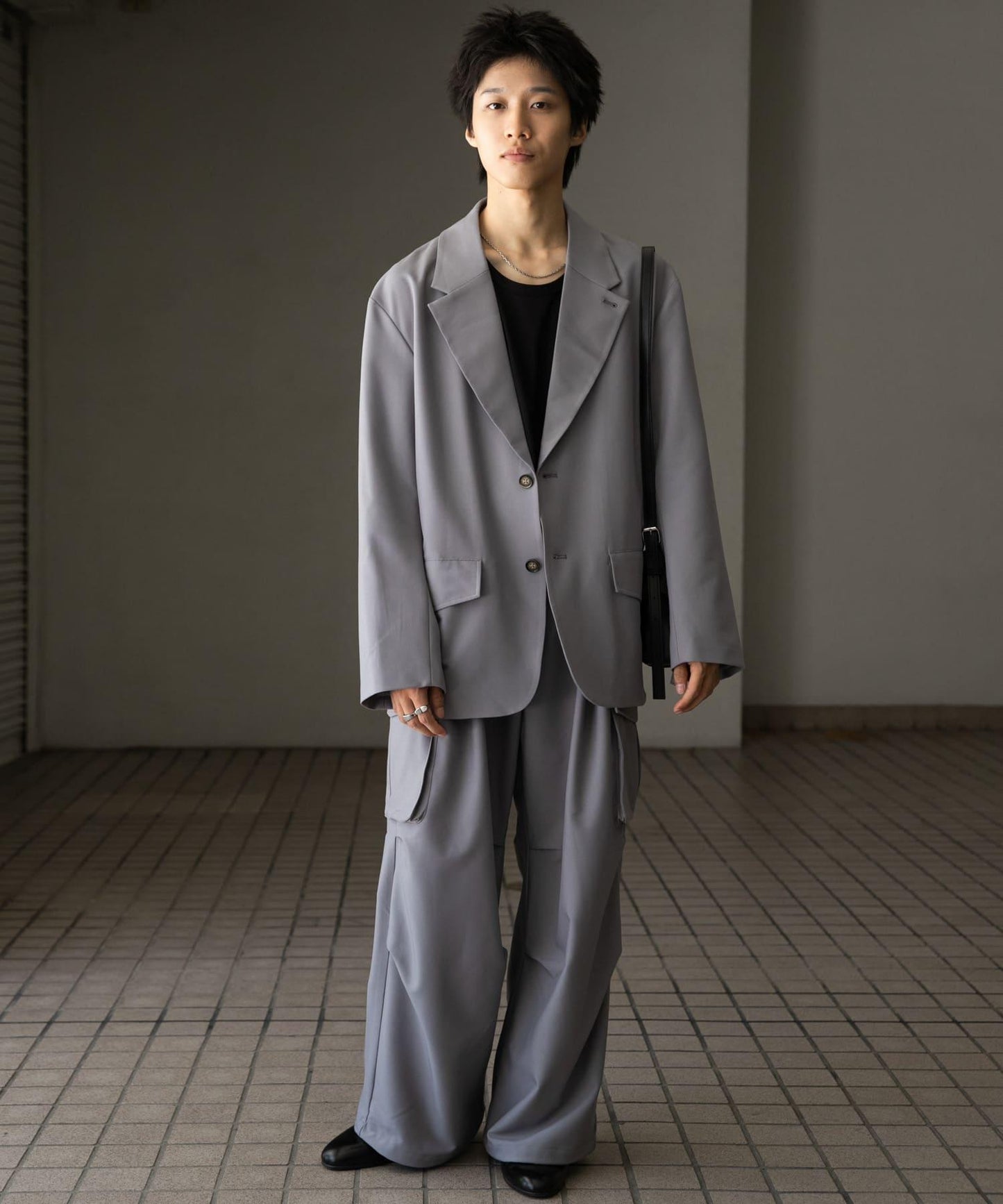 可搭配套裝單品 單排扣寬鬆西裝外套