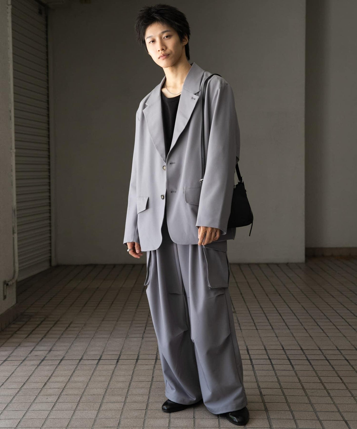 可搭配套裝單品 單排扣寬鬆西裝外套