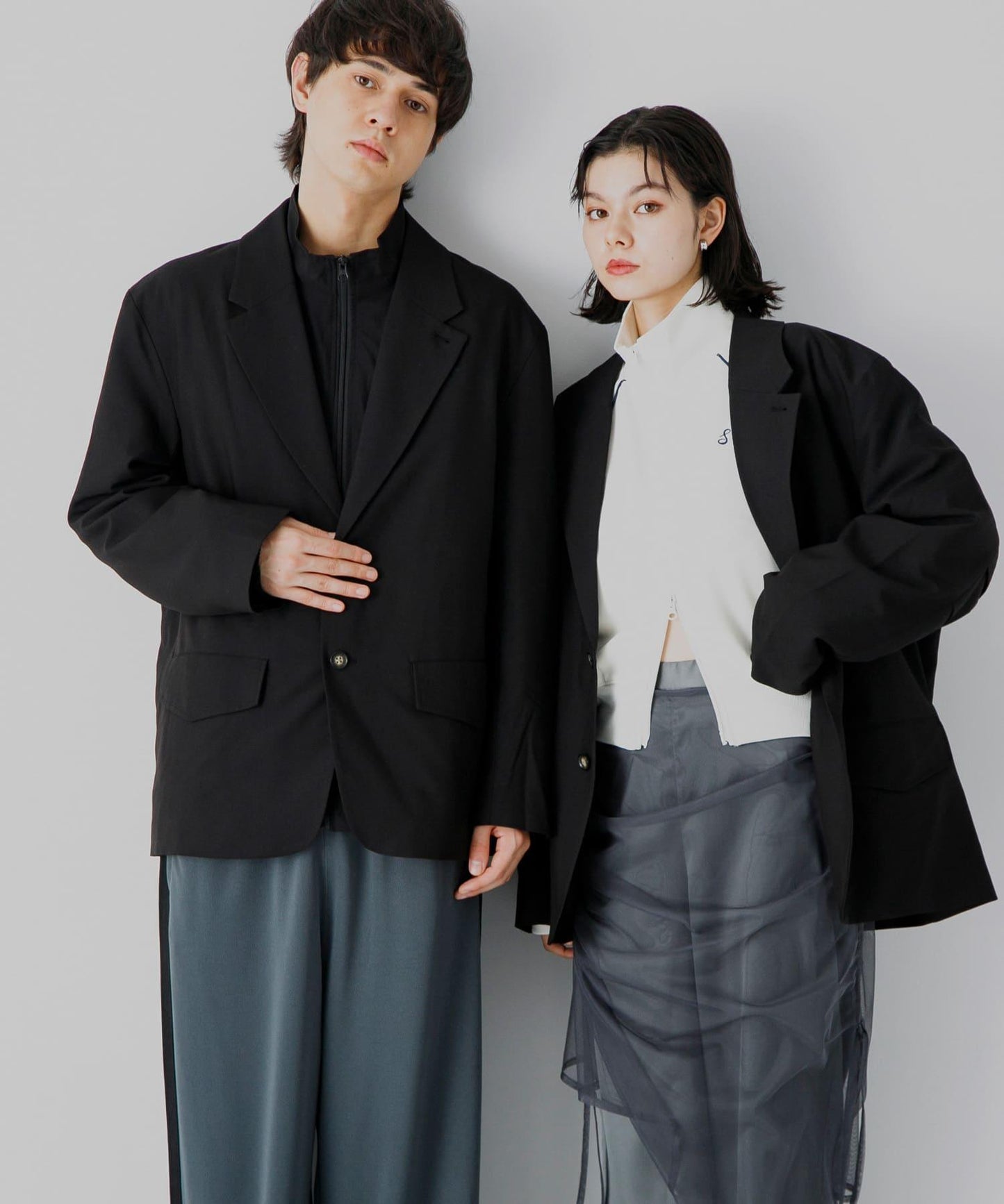 可搭配套裝單品 單排扣寬鬆西裝外套