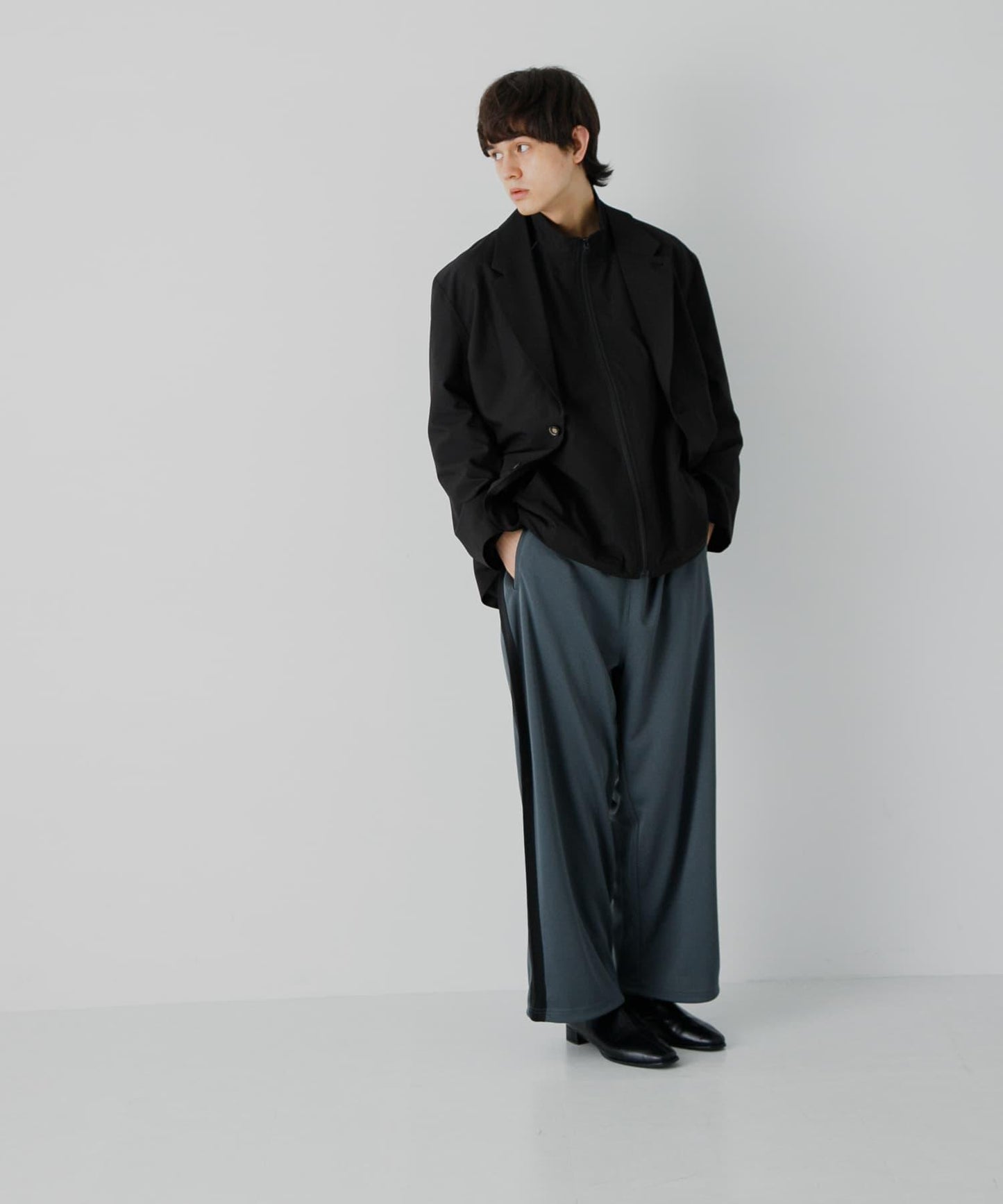 可搭配套裝單品 單排扣寬鬆西裝外套