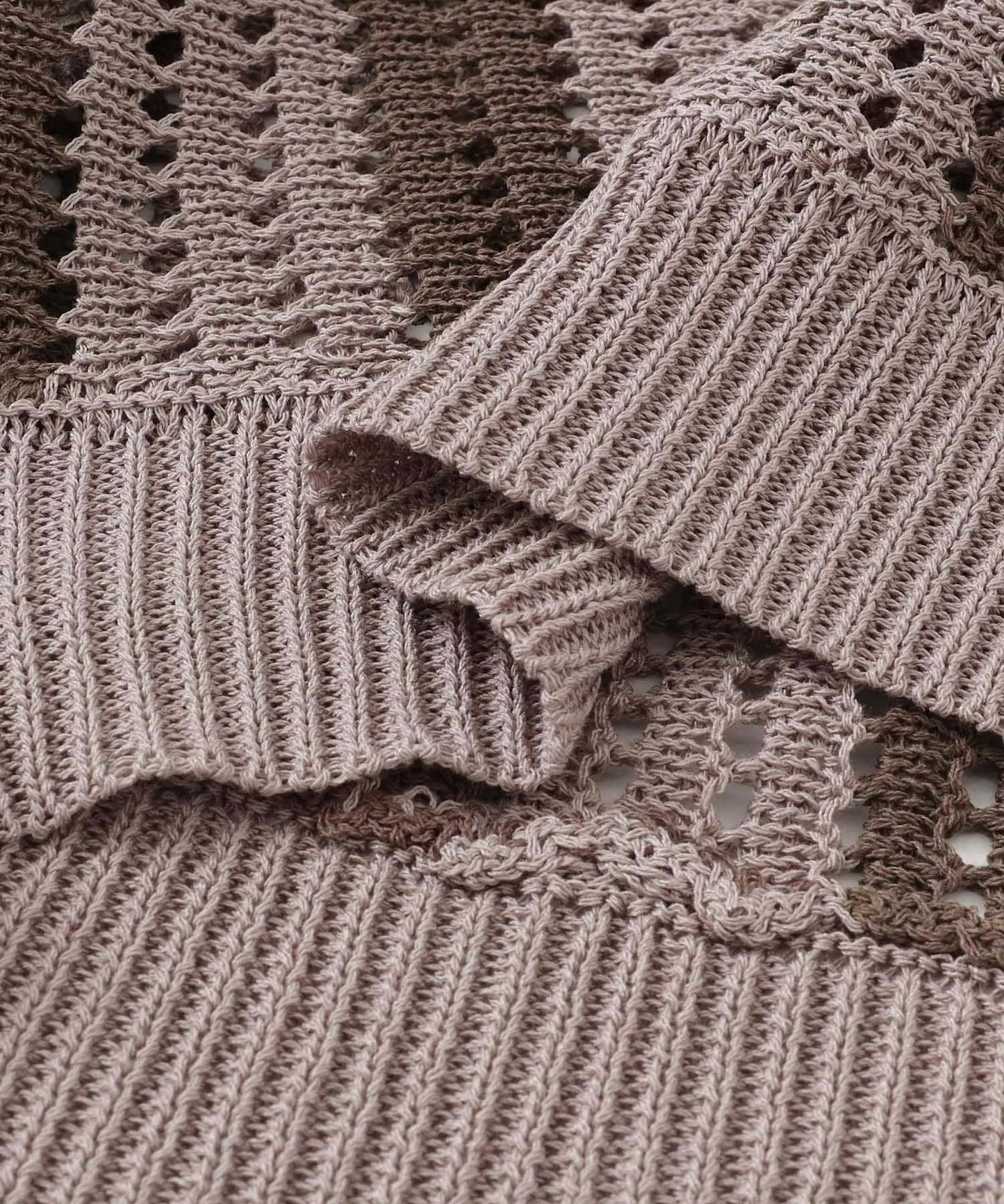 條紋短袖針織衫