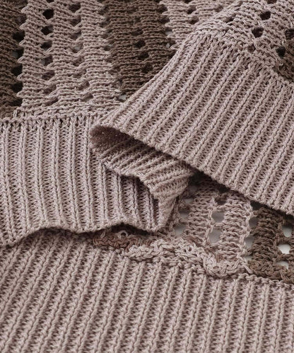 條紋短袖針織衫