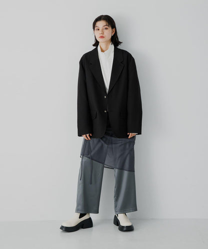 可搭配套裝單品 單排扣寬鬆西裝外套