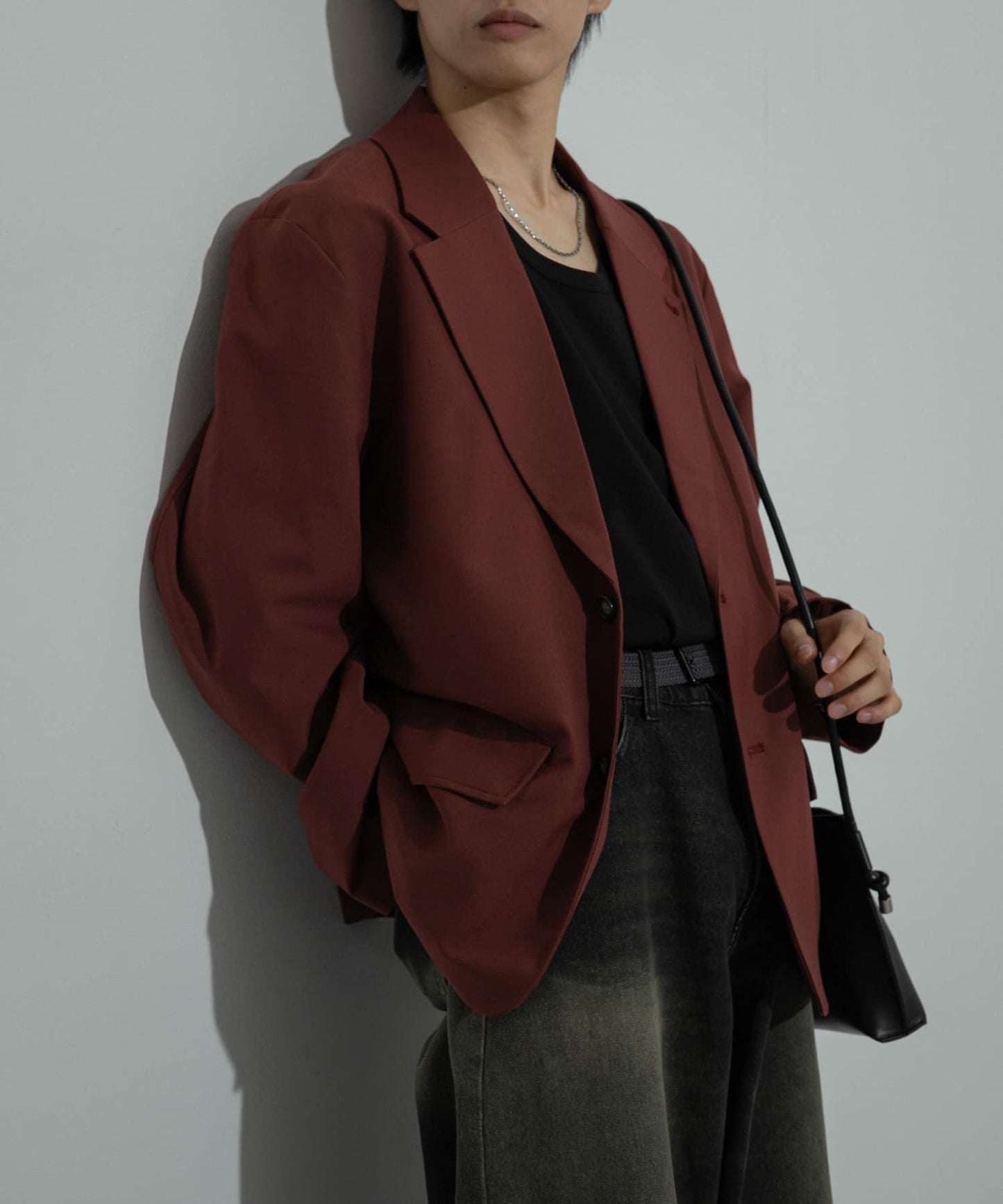 可搭配套裝單品 單排扣寬鬆西裝外套