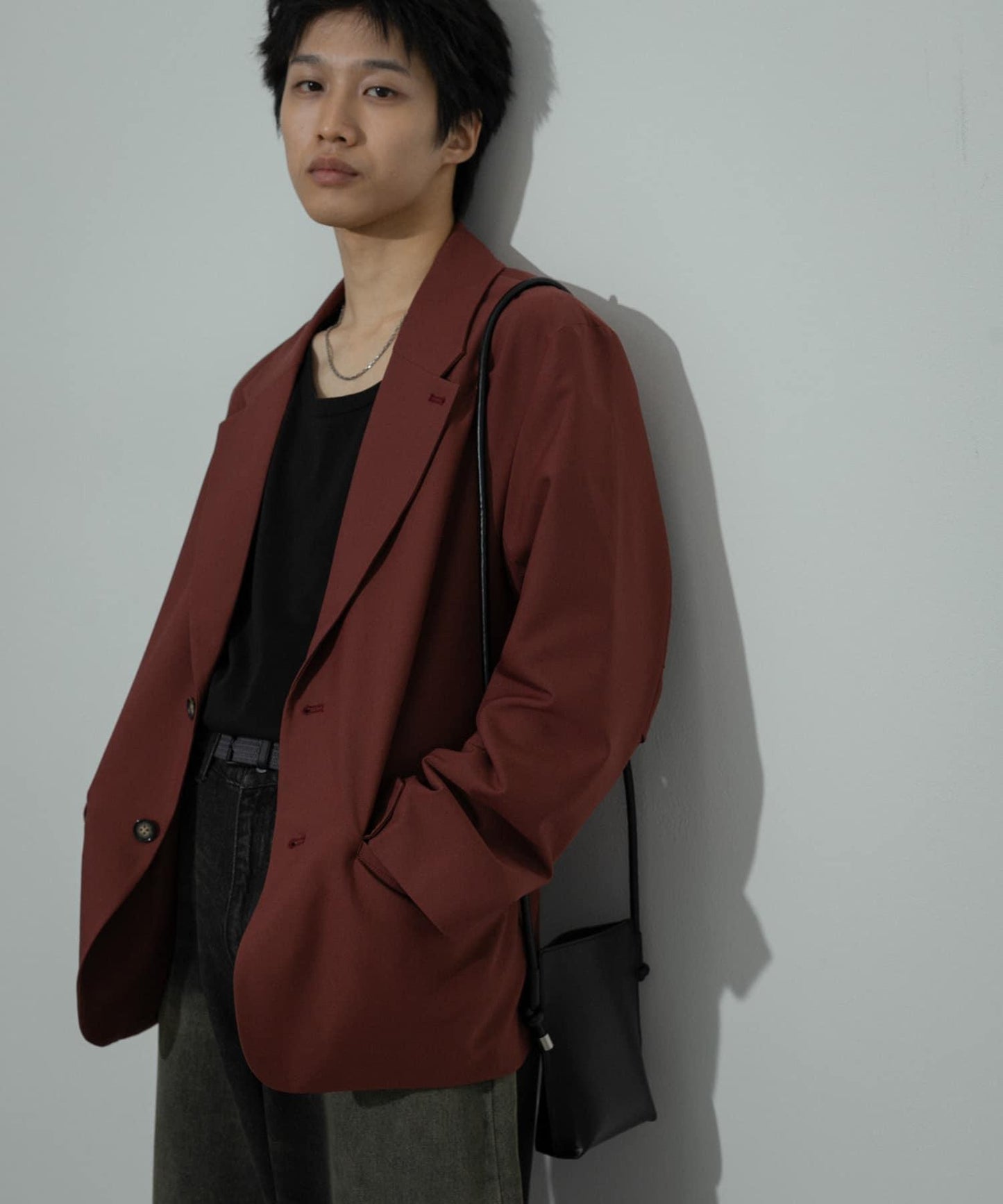 可搭配套裝單品 單排扣寬鬆西裝外套