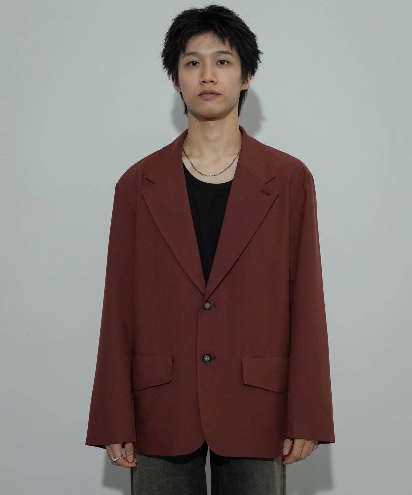 可搭配套裝單品 單排扣寬鬆西裝外套