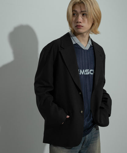 可搭配套裝單品 單排扣寬鬆西裝外套