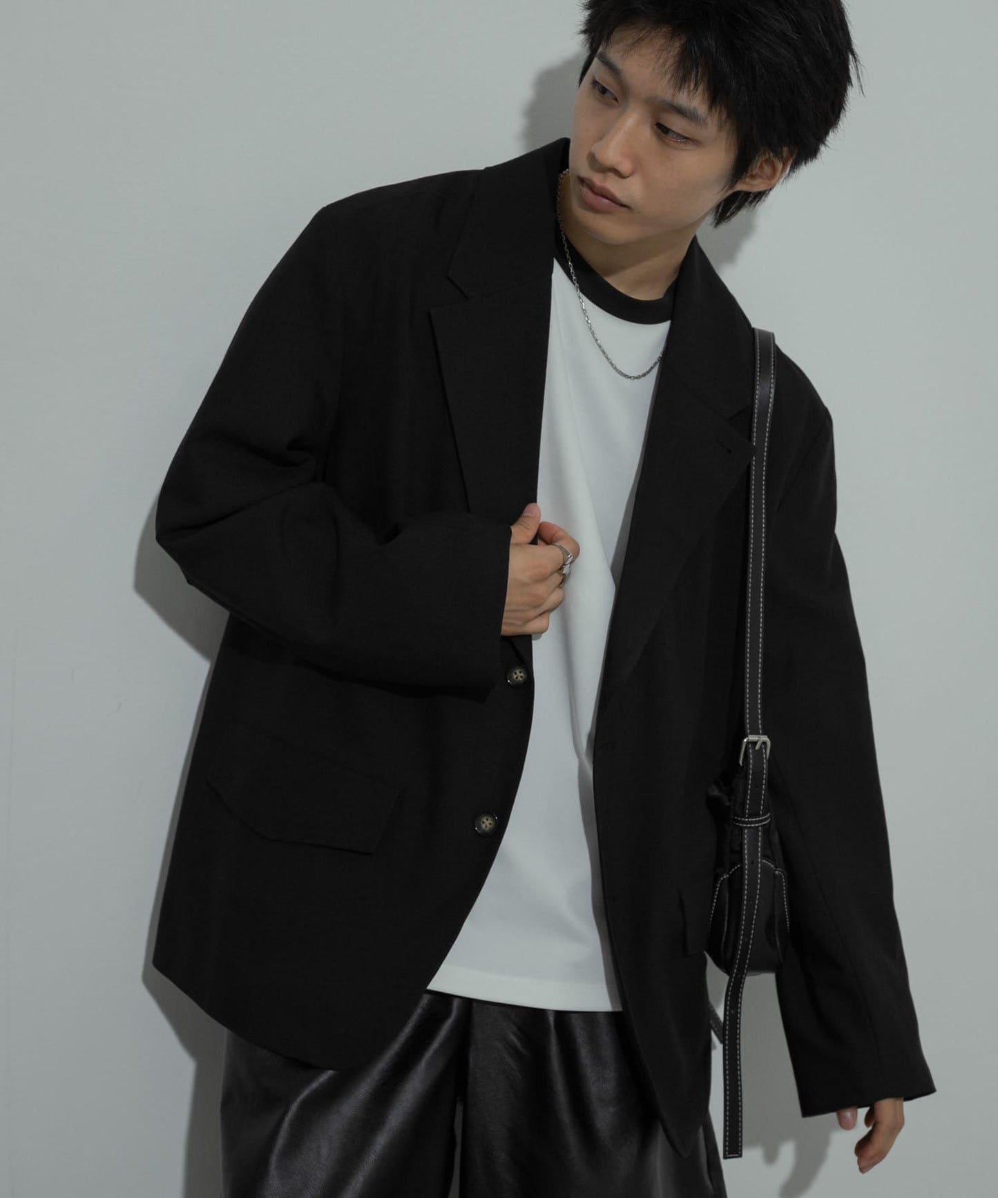 可搭配套裝單品 單排扣寬鬆西裝外套