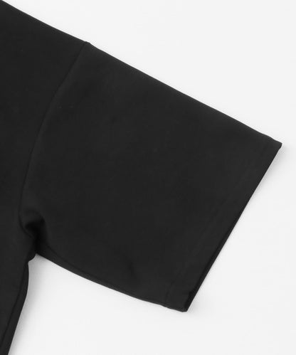 中性款高彈力半拉鍊短袖T恤