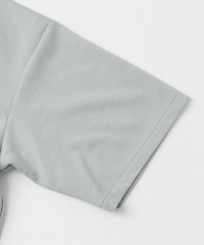 中性款高彈力半拉鍊短袖T恤