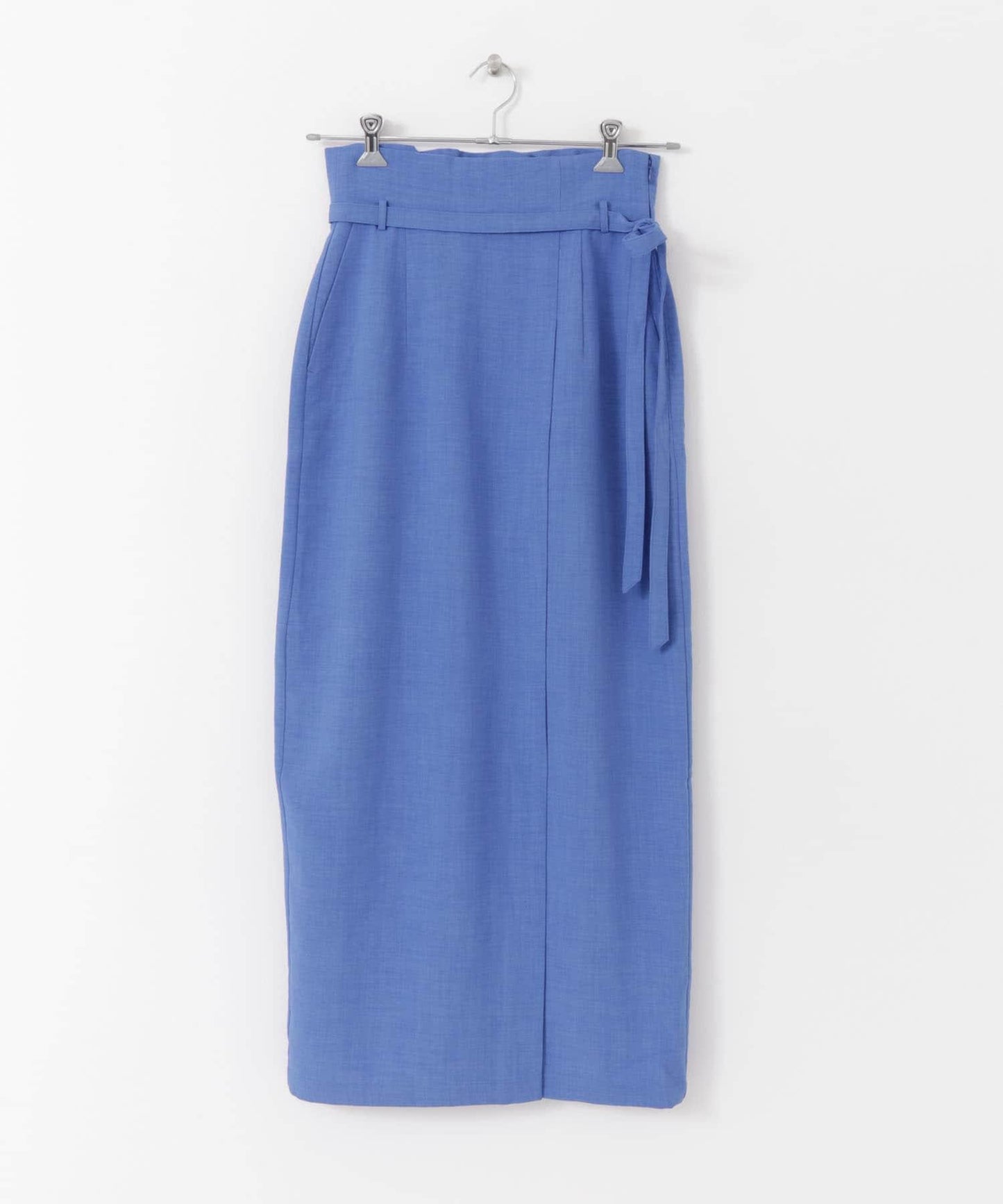 含XS及TALL尺碼 亞麻感高腰裹身半身裙